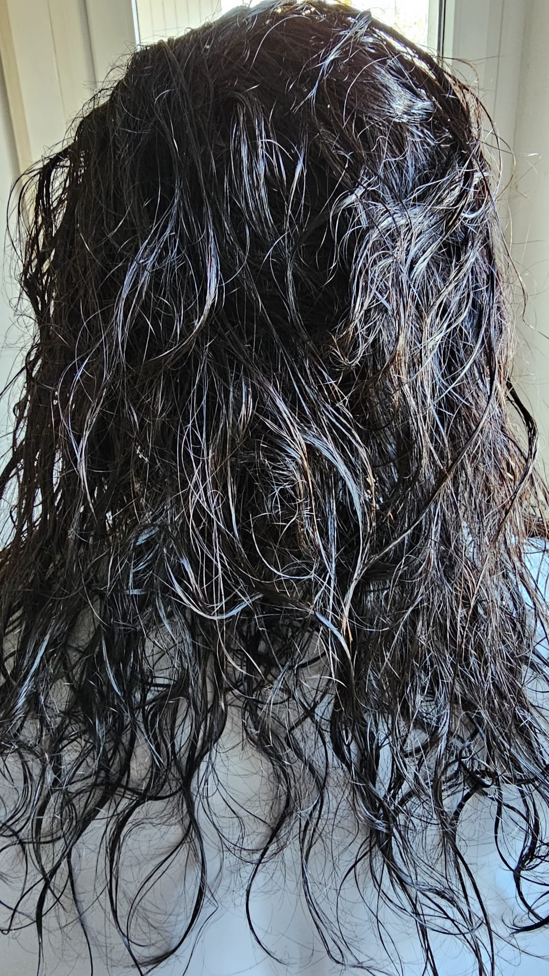 Keratin-Glaettung Bielefeld Vorher – mobile Friseurin Bozena Fuchs